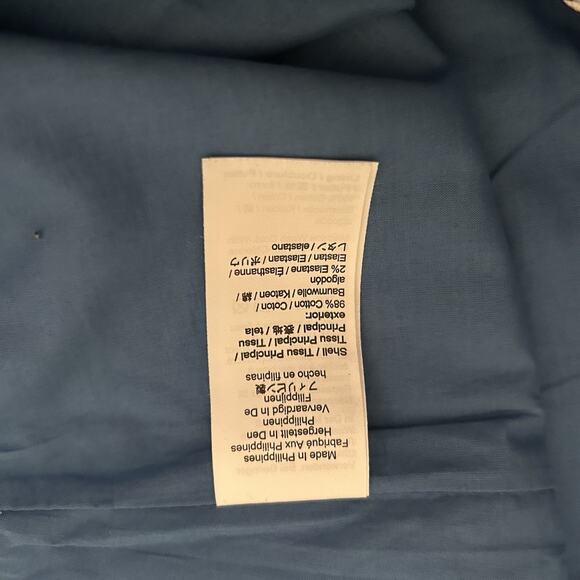 J. CREW Women’s Floral 100% Cotton Sky Blue White Black Lined Shorts Size 16 - Picture 9 of 9